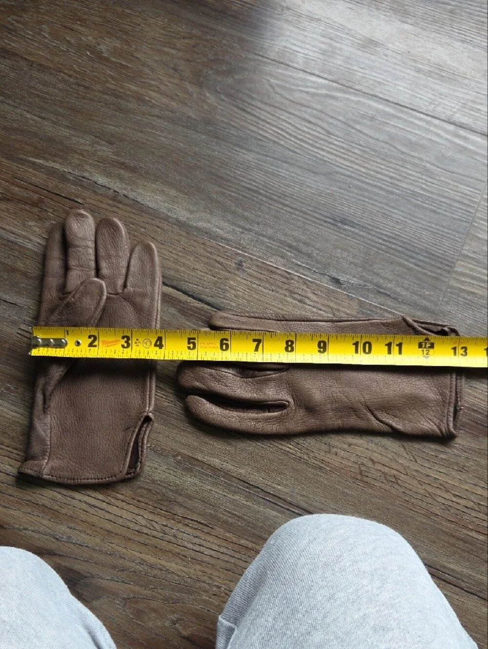 Geier Brown Soft Leather Gloves Size 8